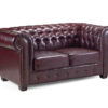 Chesterfield Sofa Oxblood Red 2 Seater