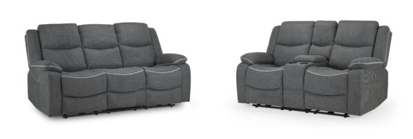 Harald Recliner Grey Fabric 3+2 Bundle