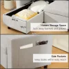 Modern Light Grey Corner Sofa with Storage