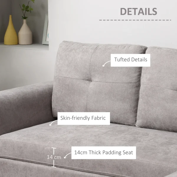 Three-seater pull-out sofa bed with hidden storage – HOMCOM