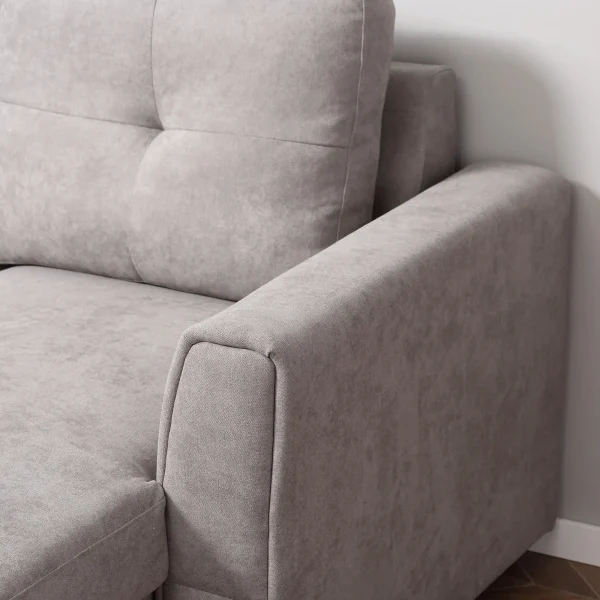 HOMCOM multifunctional sofa with storage and recliner bed