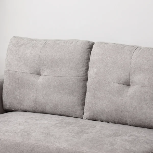 Compact L-shape sleeper sofa with storage – perfect for guests